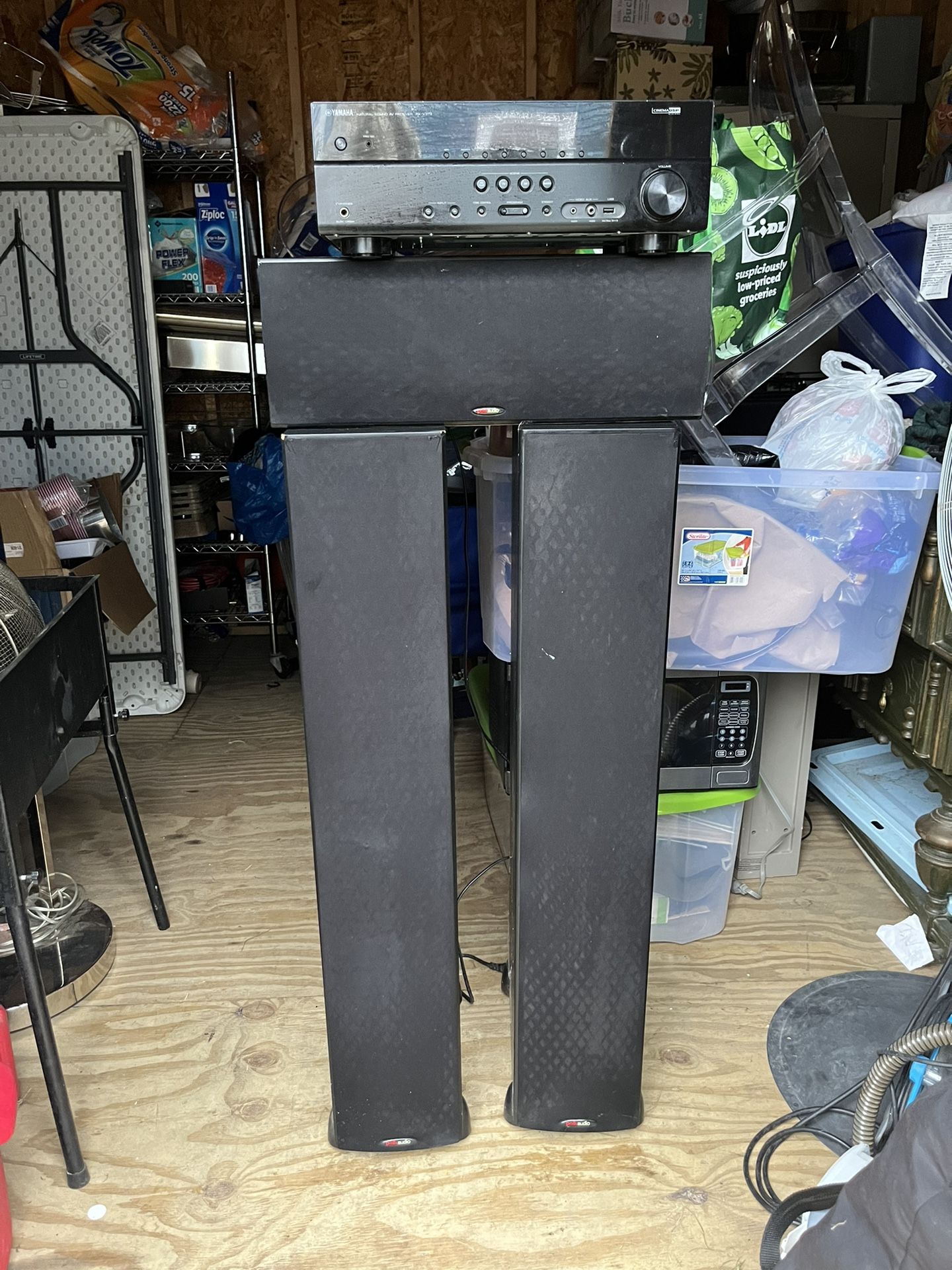 Polk Audio TSI400 High Performance Floorstanding Speakers And Mid /reciever