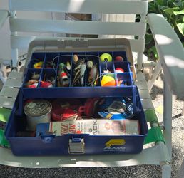 Tackle box with tackles