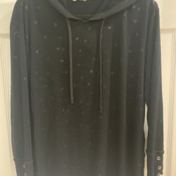 Jane And Delancey Black Soft Hoodie, Size Large?