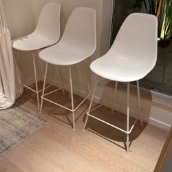 3 Herman Miller Eames Molded Plastic Stool