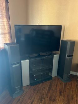 55 inch Smart tv and tv stand