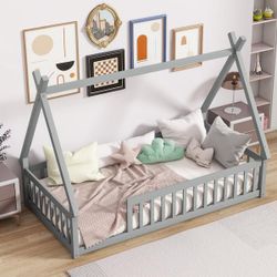 Kids Tent Twin Bed Frame