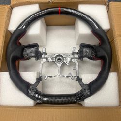Real Carbon Fiber Steering Wheel Replacement for Toyota Tacoma [hidden information]Runner 2010-2025