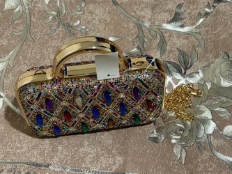 Crystal Rhinestone Evening Clutch Bag