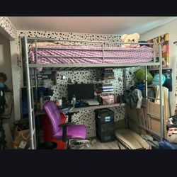 Loft Bed With desk No Mattress Not Included. 
