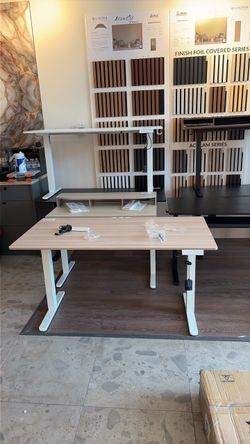 55 inches sand, Oak brand new standing desks