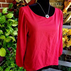 Beso Red Blouse