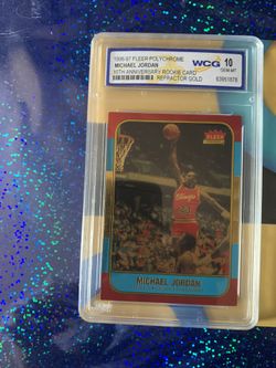 Rokie Michel Jordan  Anniversary Card  Graded  10 