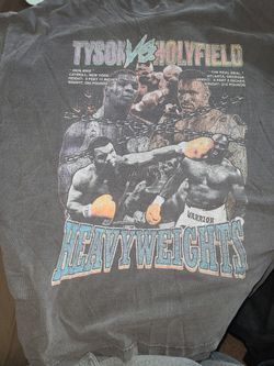 Mike Tyson Evander Holyfield Heavyweight Shirt XL