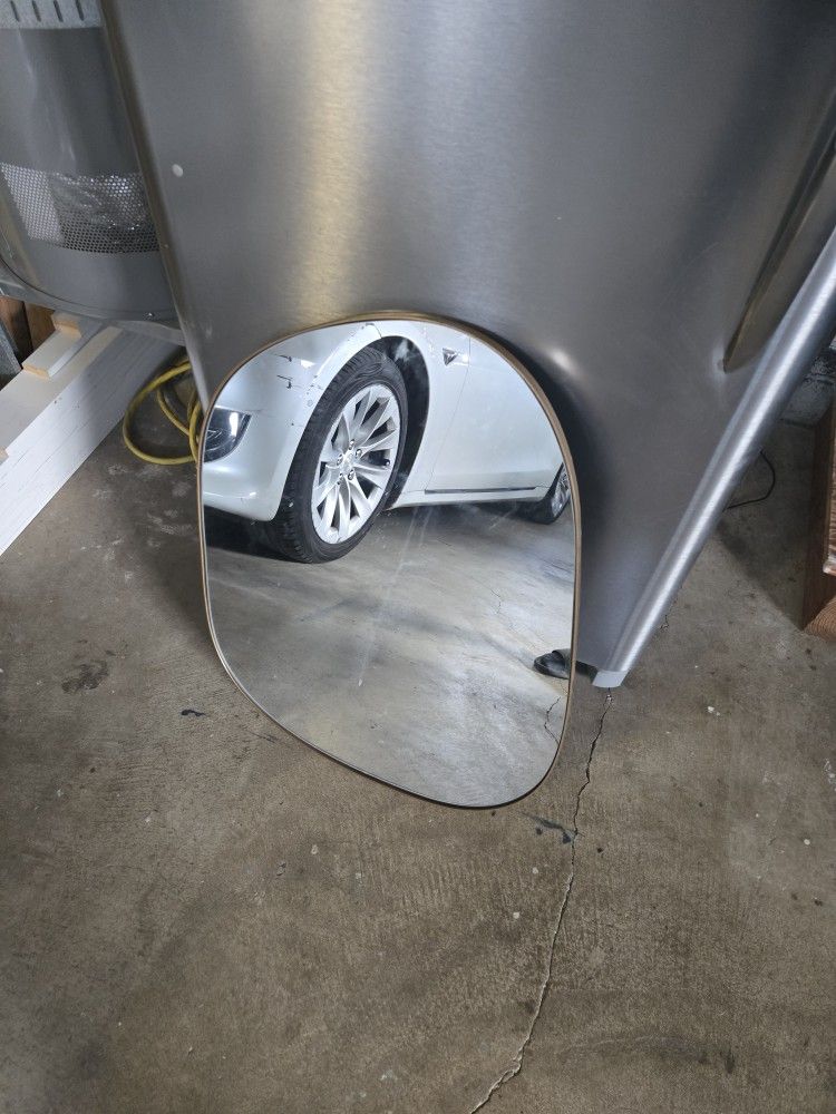 Mirror W/ Gold Trim