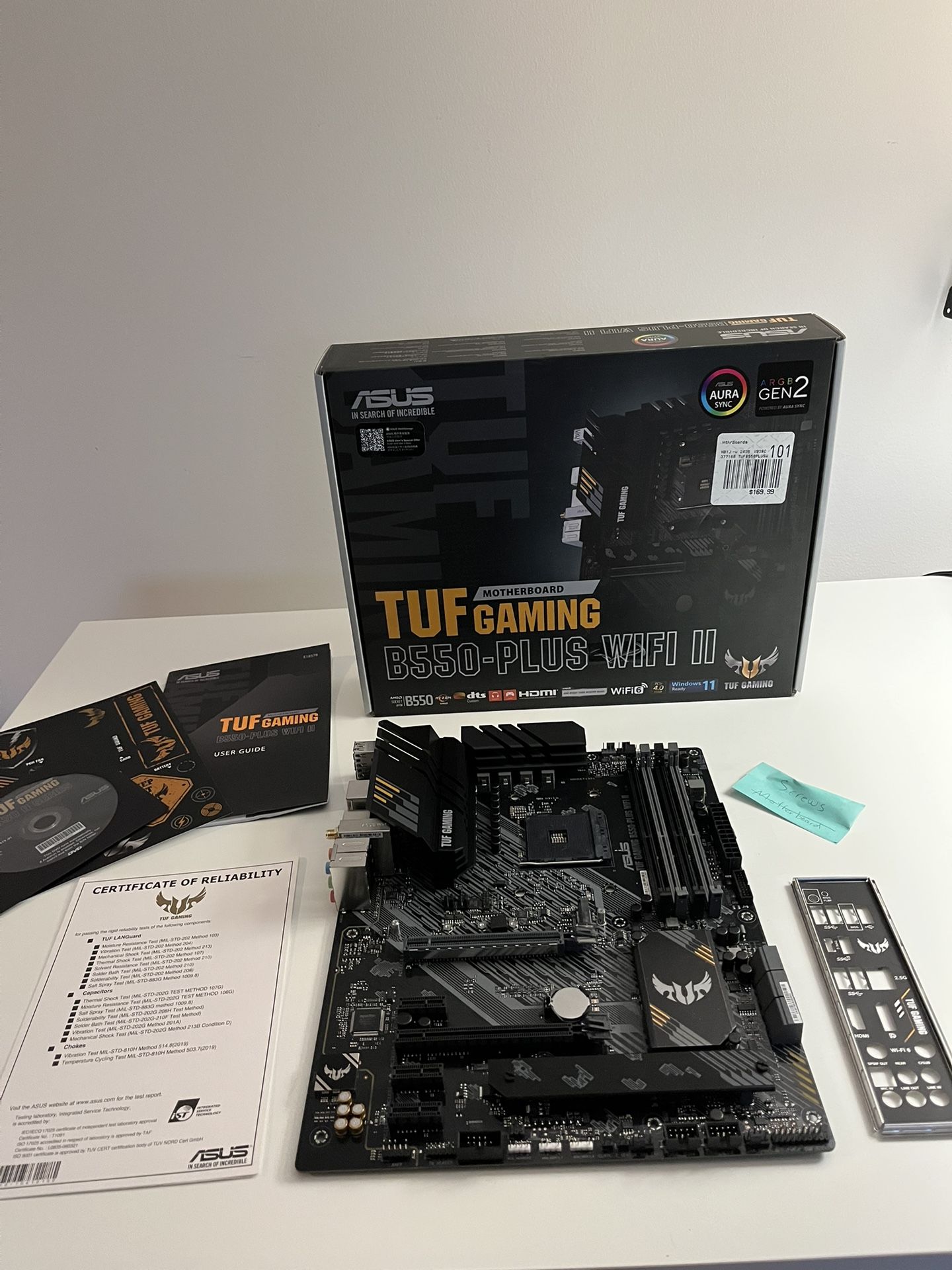 ASUS TUF GAMING B550-PLUS WIFI II AM4 AMD Motherboard