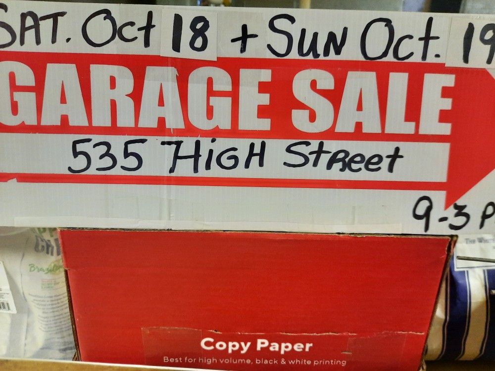 Garage Sale  Pre Moving Sale