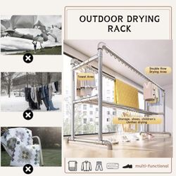 Metal Clothing Rack (new)