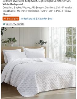 New bedsure king quilted bedspread