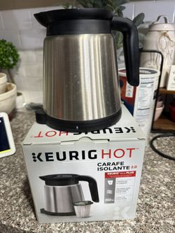 Keurig Stainless Steel Silver 4 Cup 32 Oz Thermal Coffee Pot Carafe