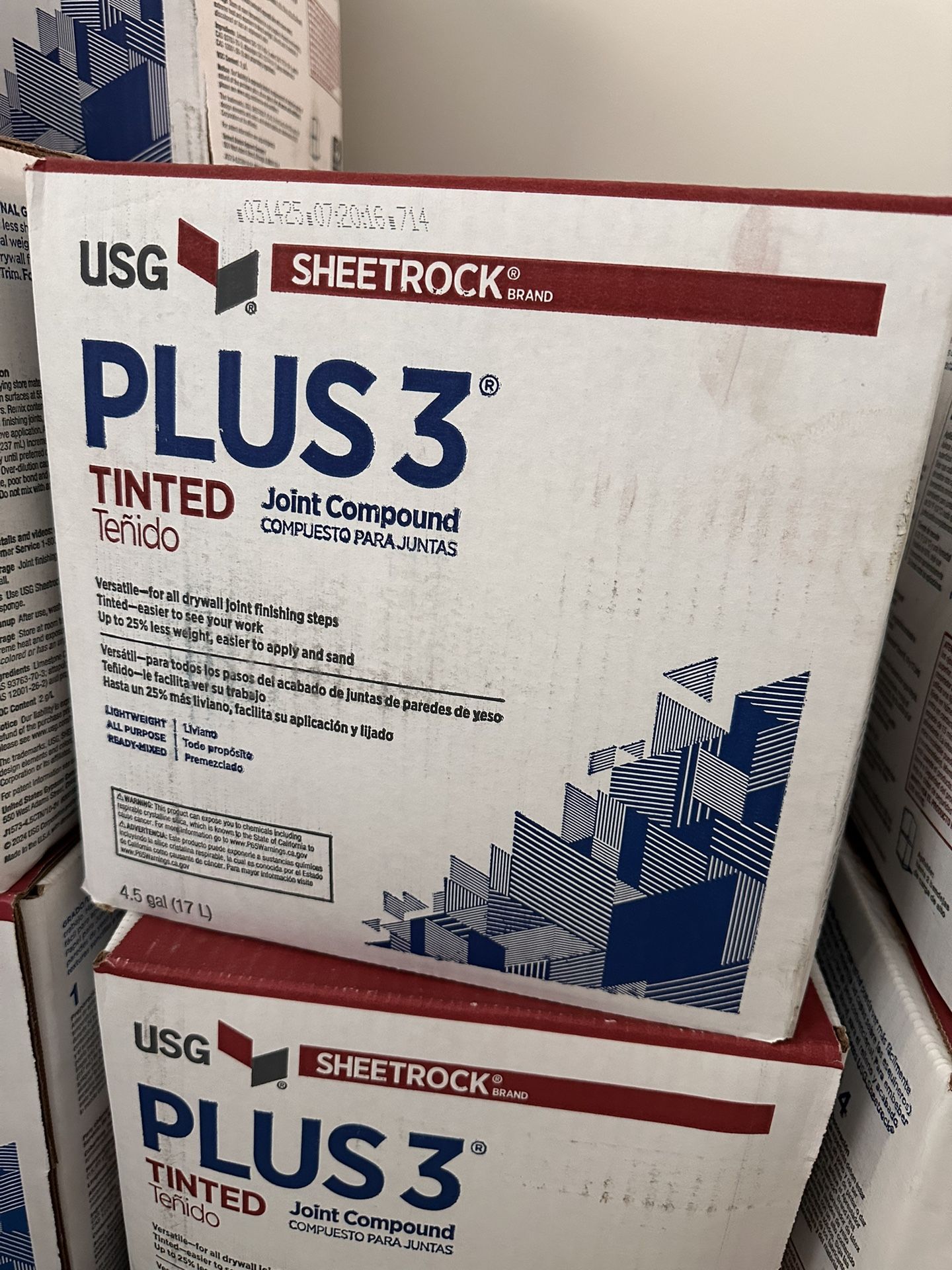 Plus 3 Tinted Sheetrock