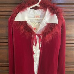 Valentine’s Day Blouse & Cardigan