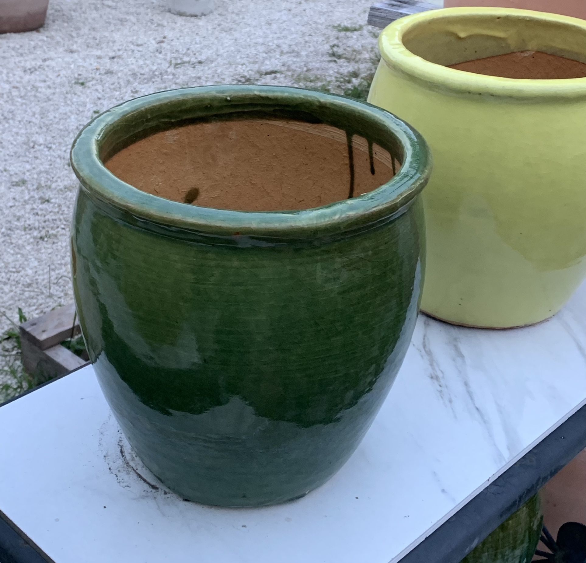 Glazed Ceramic Pot Planter 9.5"Hx9"W