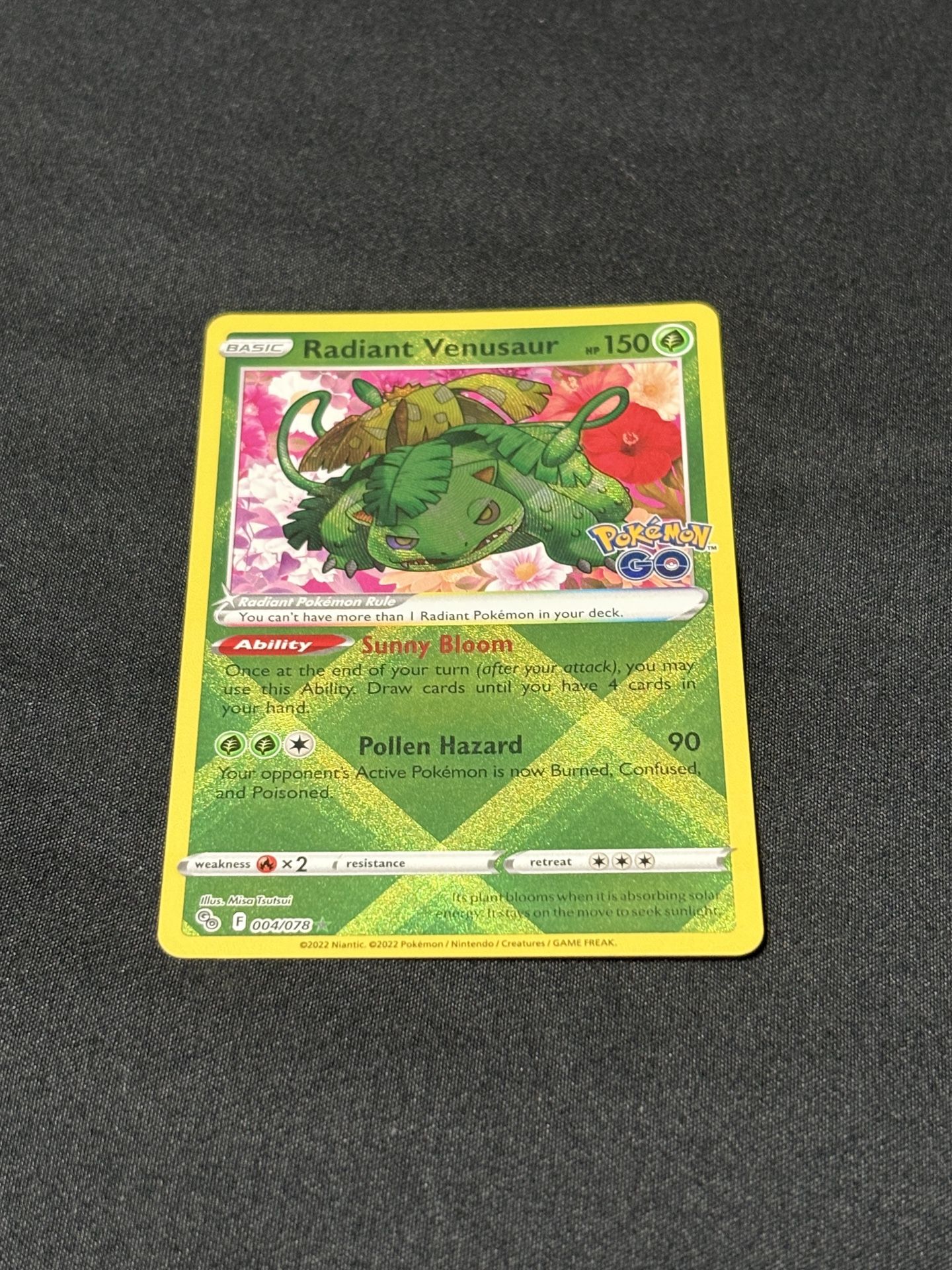 🔥Radiant Venusaur 004/078🔥