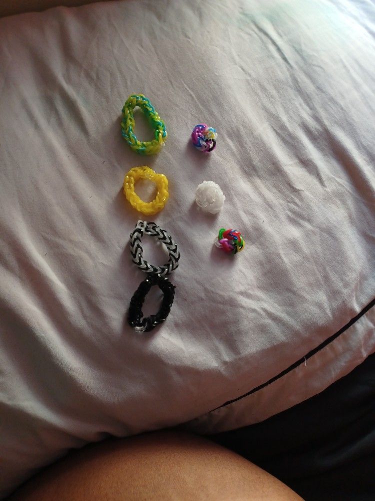 Elastic Rubberband Bracelets And Rings