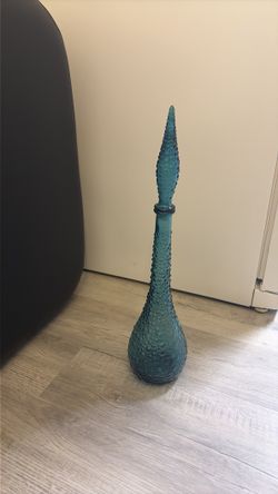 Knobby Blue Glass bottle