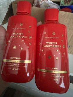Bath & Body Works Winter Candy Apple Body Wash x2