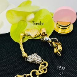 18k Real Saudi Gold Bracelet