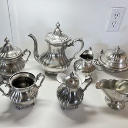 Vintage Silver Plate  COFFEE AND TEA SET 