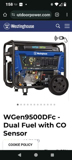 Generator Westinghouse WGen9500DFc