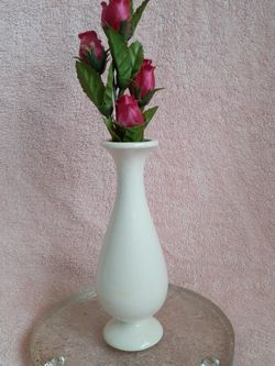 Miniature Red Rose Buds In Miniature Vase