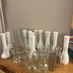 35 misc bud vases 