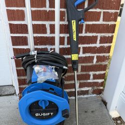 3300PSI Electric Water Pressure Washer High Power Pressure 1800W with 4 Nozzles, Blue