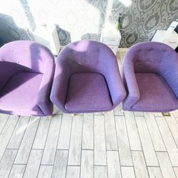 Qty 1 Purple Accent Armchair from Wayfair. 