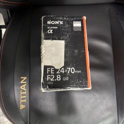 Sony FE 24-70mm F2.8 GM Lens
