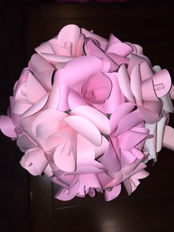 Paper flowers ball / hang at wedding, quinceanera or party