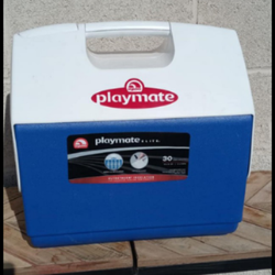 big playmate cooler 16 QT holds 30 cans pickup hours 2:00-10:45 rainbow/Charleston cash only