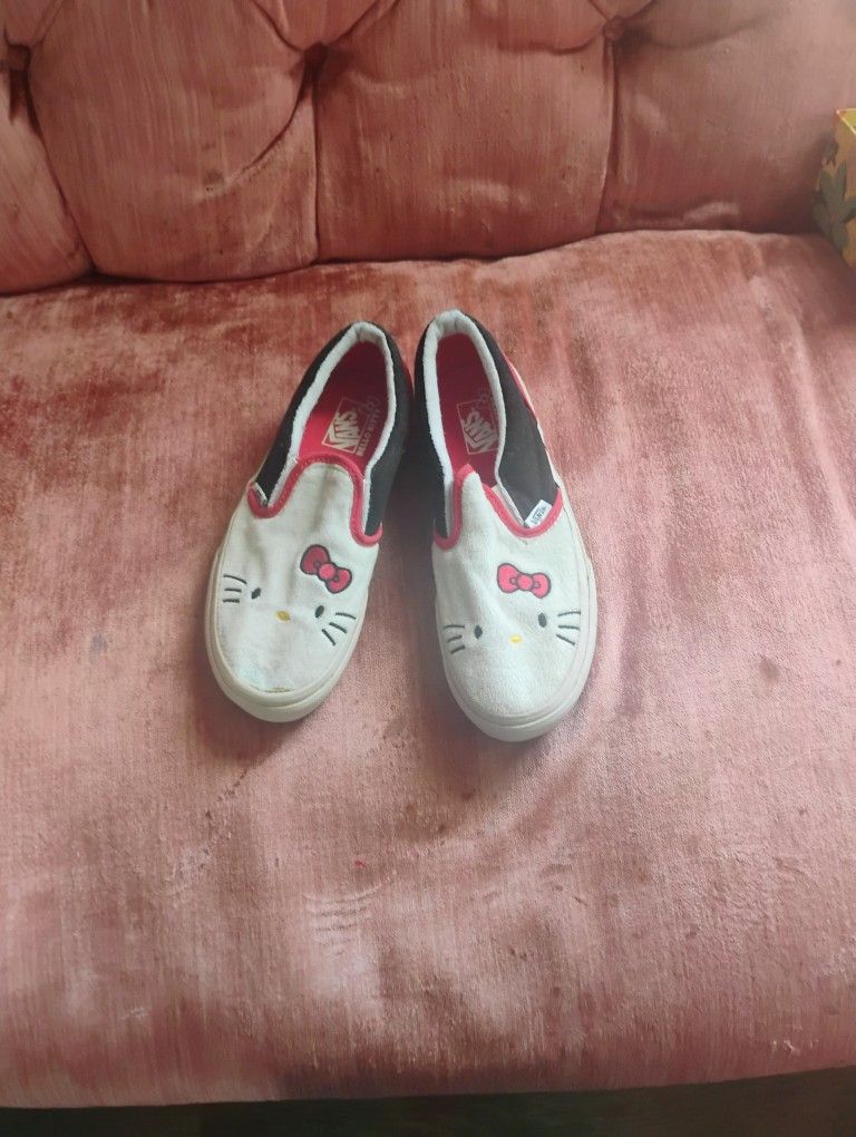Hello Kitty Vans Kids Size 3.5