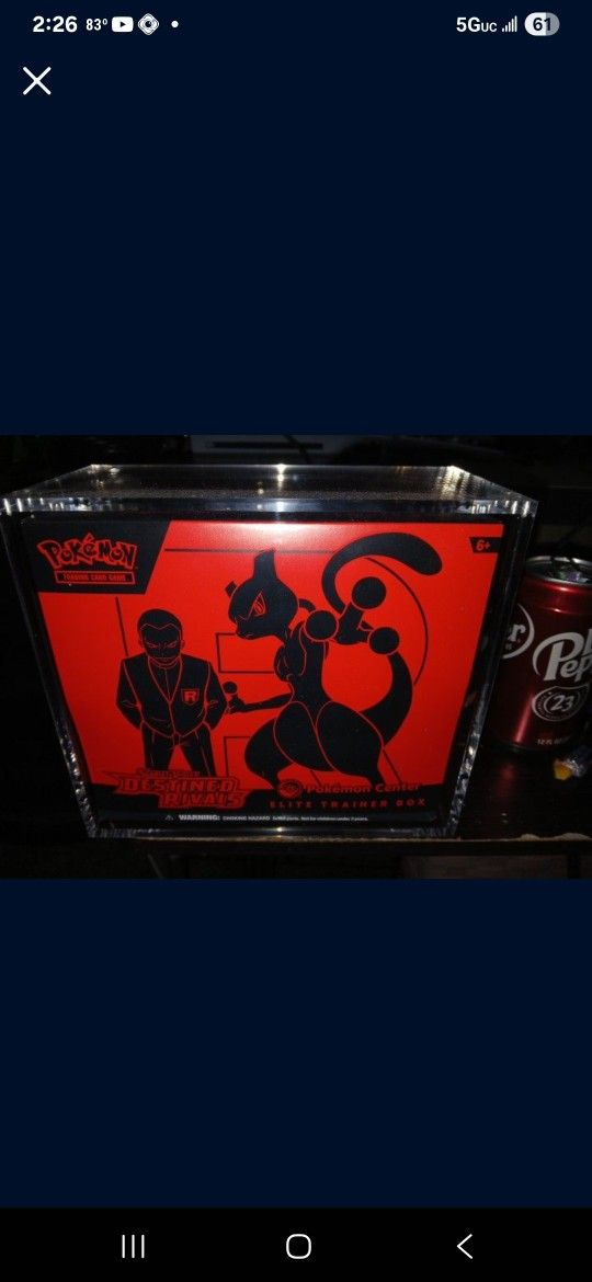 Pokémon ETB Destin Rivals Pokemon Center Comes With Protector