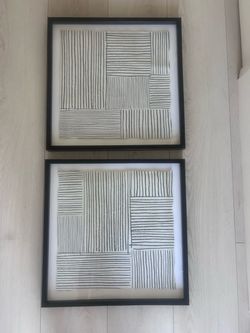 Set of 2 Framed Artwork