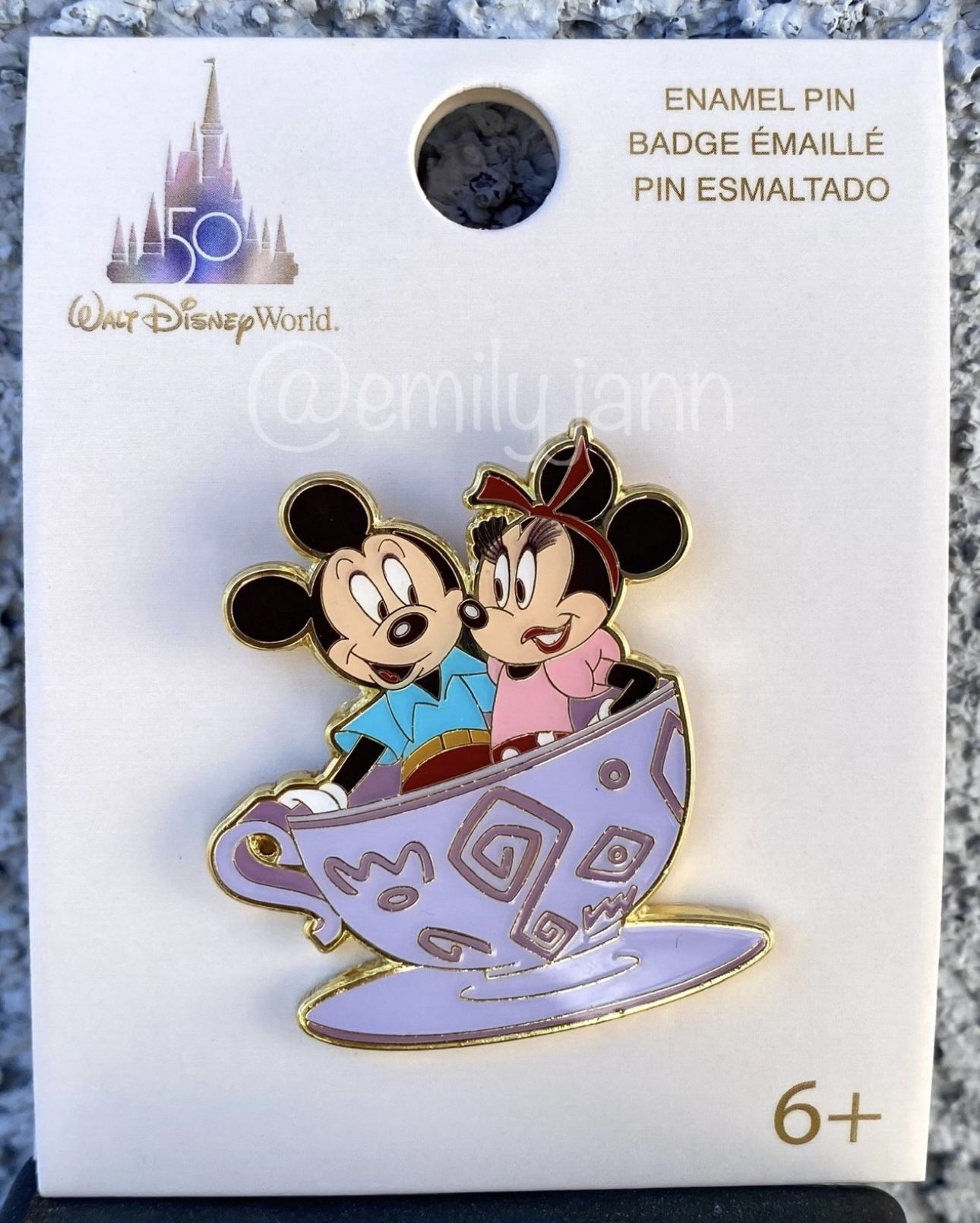 Mickey and Minnie Mouse Mad Tea Party Pin