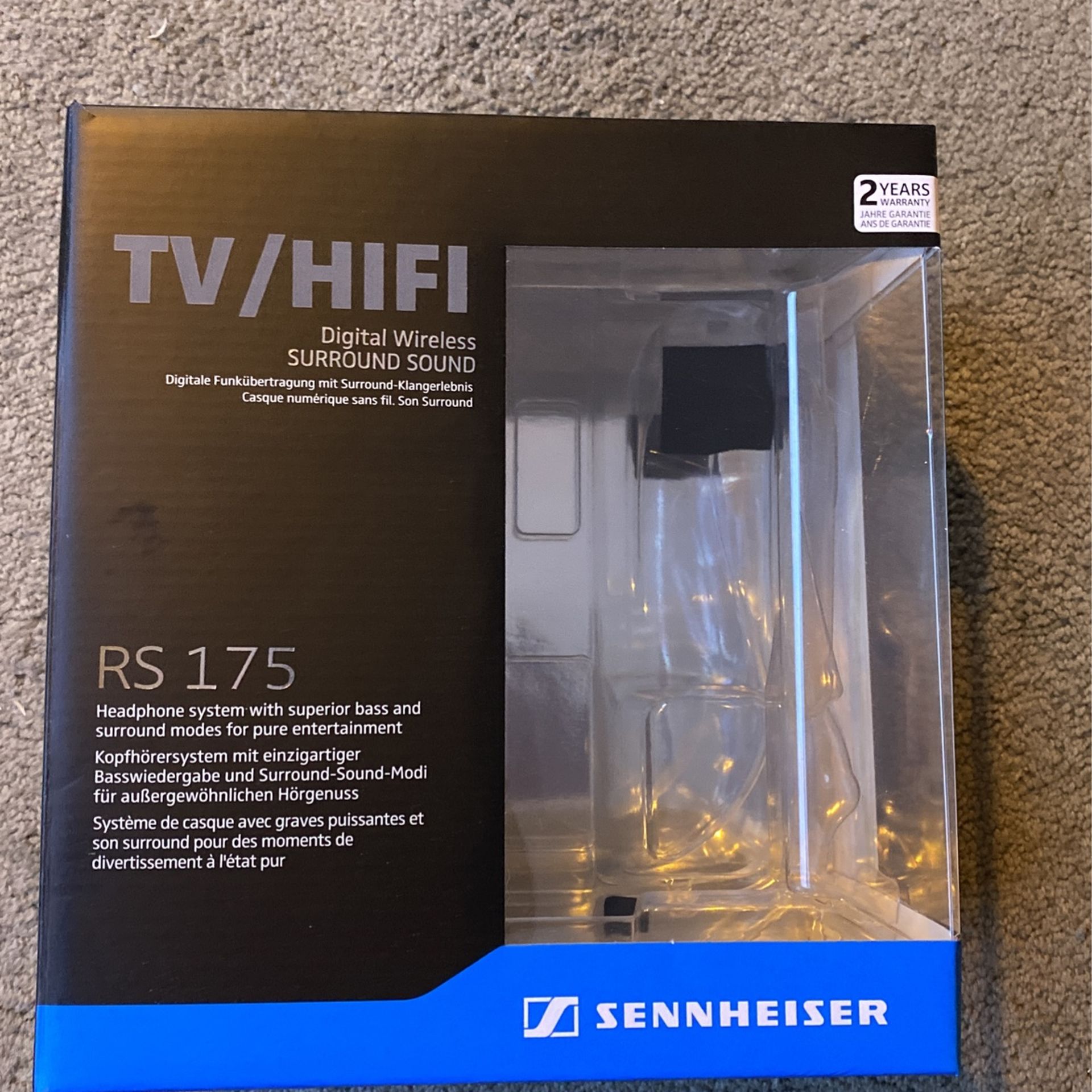 Sennheiser Wireless Headphones with original box HDR-175