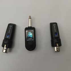 UHF Wireless Receiver And 2 Transmitters For $10