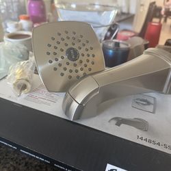 Delta Shower Head And Back Splash 