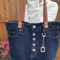 Beautiful Dark Blue Denim Bag