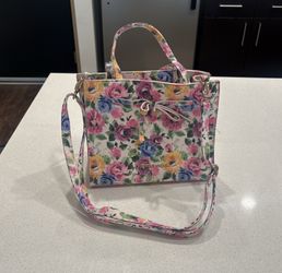 Christian siriano floral bag