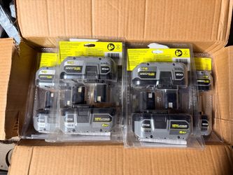 5 Sealed Ryobi ONE+ 18V 6Ah High Performance Battery 2-Packs