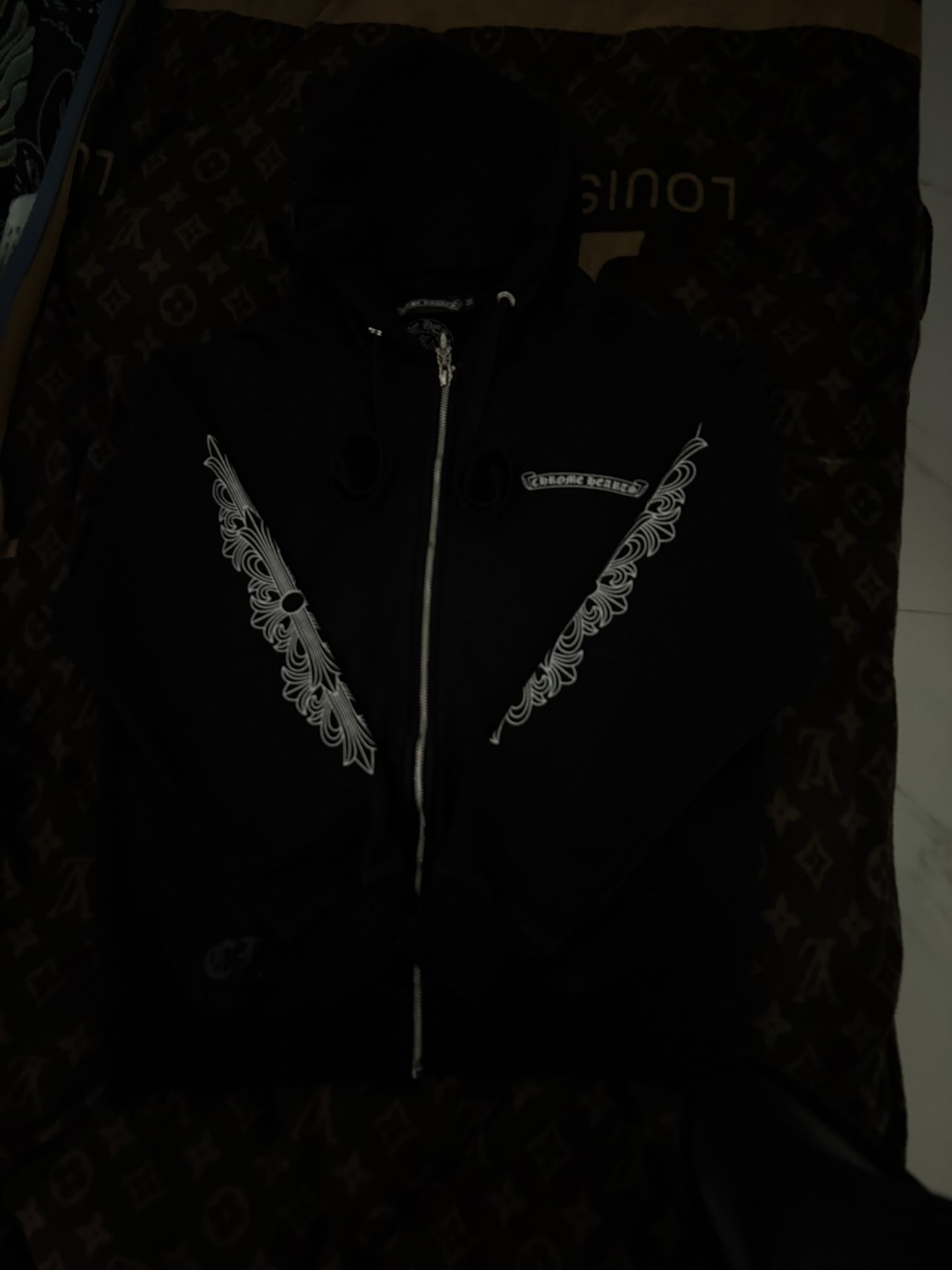 Chrome Hearts Hoodie Black And Pink