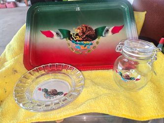 Rolling tray set