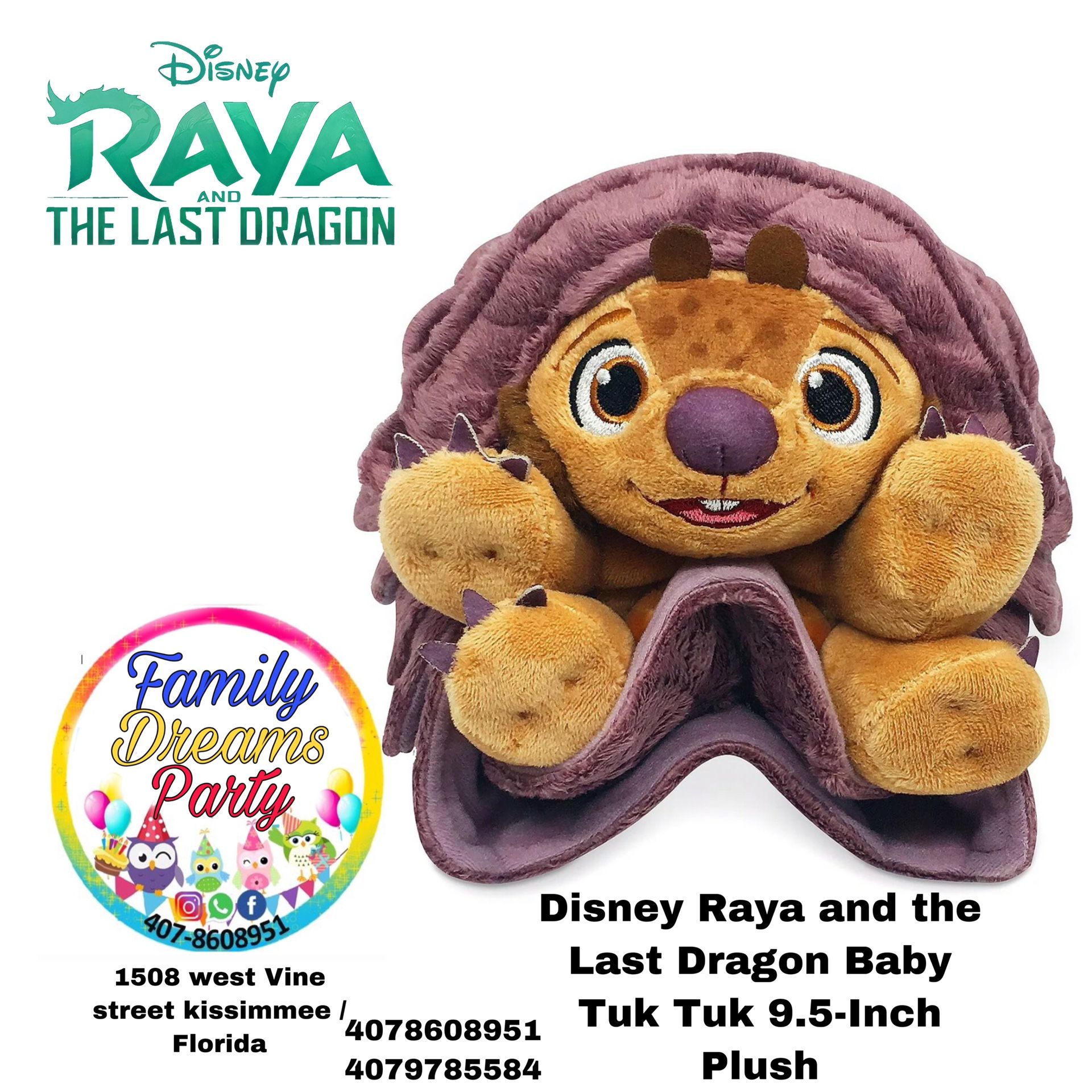 Disney Raya and the Last Dragon Baby Tuk Tuk 9.5 inch plush V01