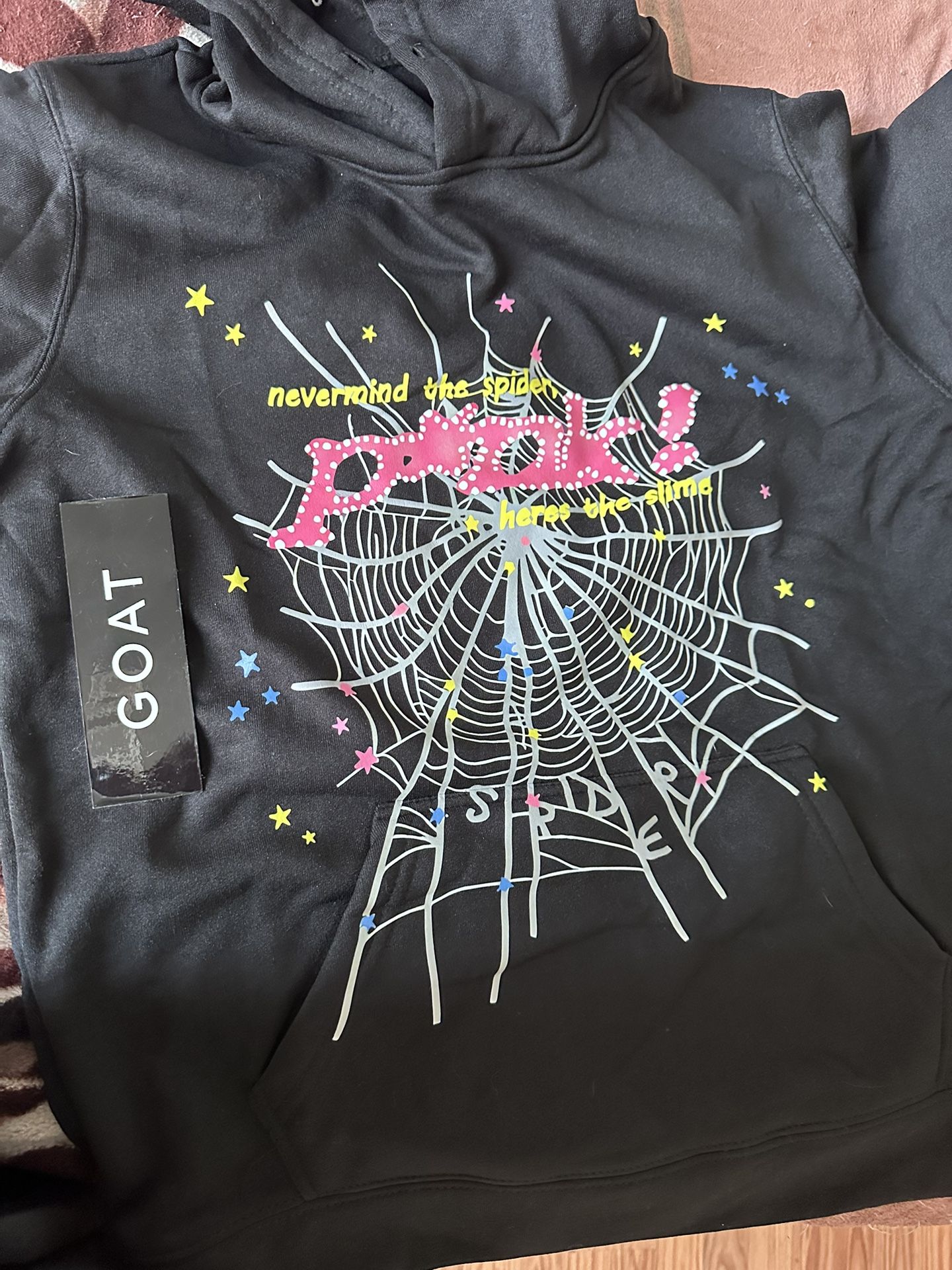 Spider Pink Black Hoodie